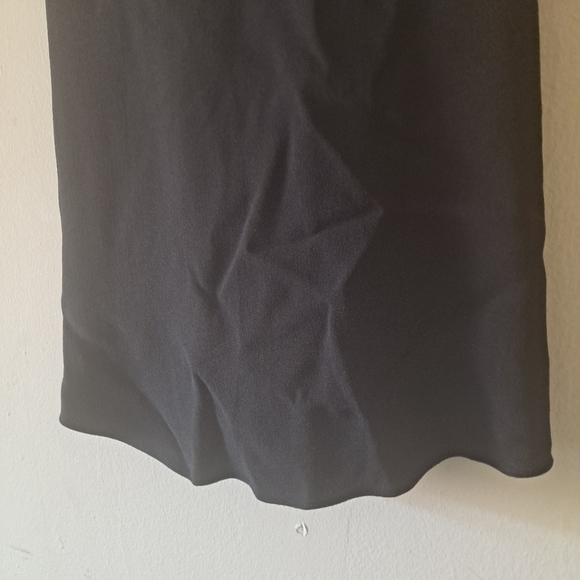 Theory Black Halter Neck Tie Back Slinky Sleeveless Top - Size Small - Picture 7 of 8